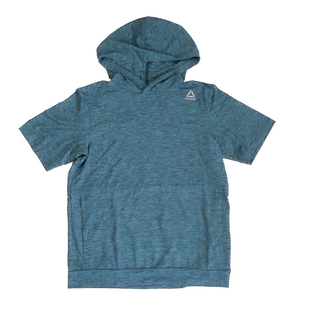 Reebok Boys Teal Heather Athletic Top Size: L (12/14) Teal Heather