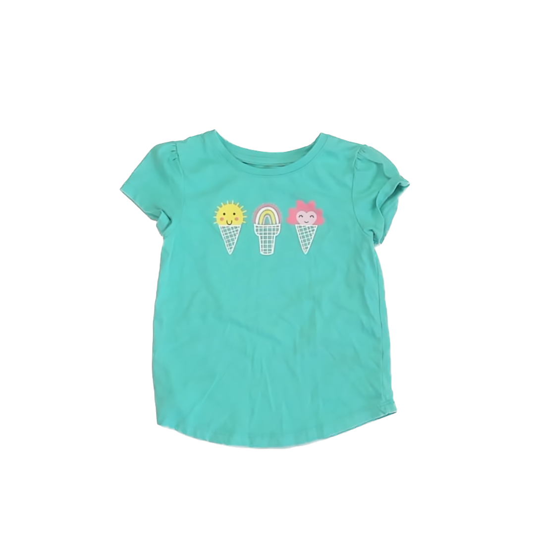 Falls Creek Kids Girls Teal | Ice Cream T-Shirt Size: 5T Teal | Ice Cream