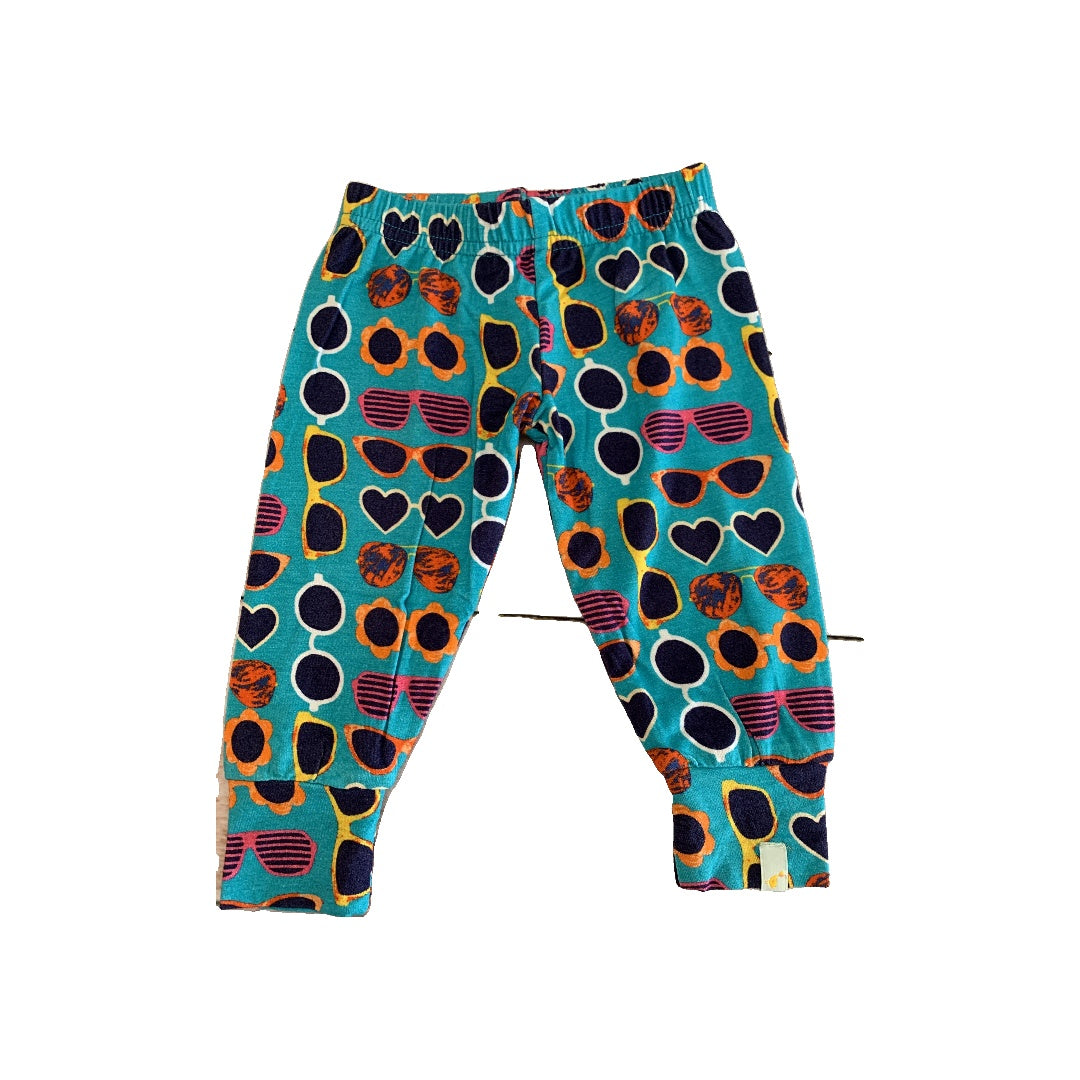 Clover Baby & Kids Girls Teal | Pattern Pajamas Size: 3-6 months Teal | Pattern