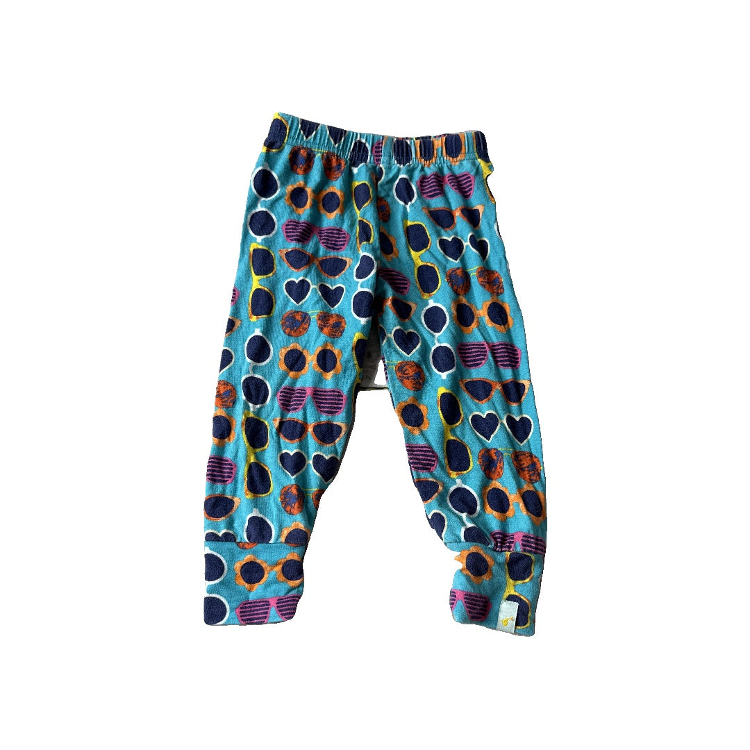 Clover Baby & Kids Girls Teal | Pattern Pajamas Size: 6-12 months Teal | Pattern