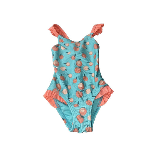 Cat & Jack Girls Teal | Peach Swimwear Size: 12M Teal | Peach