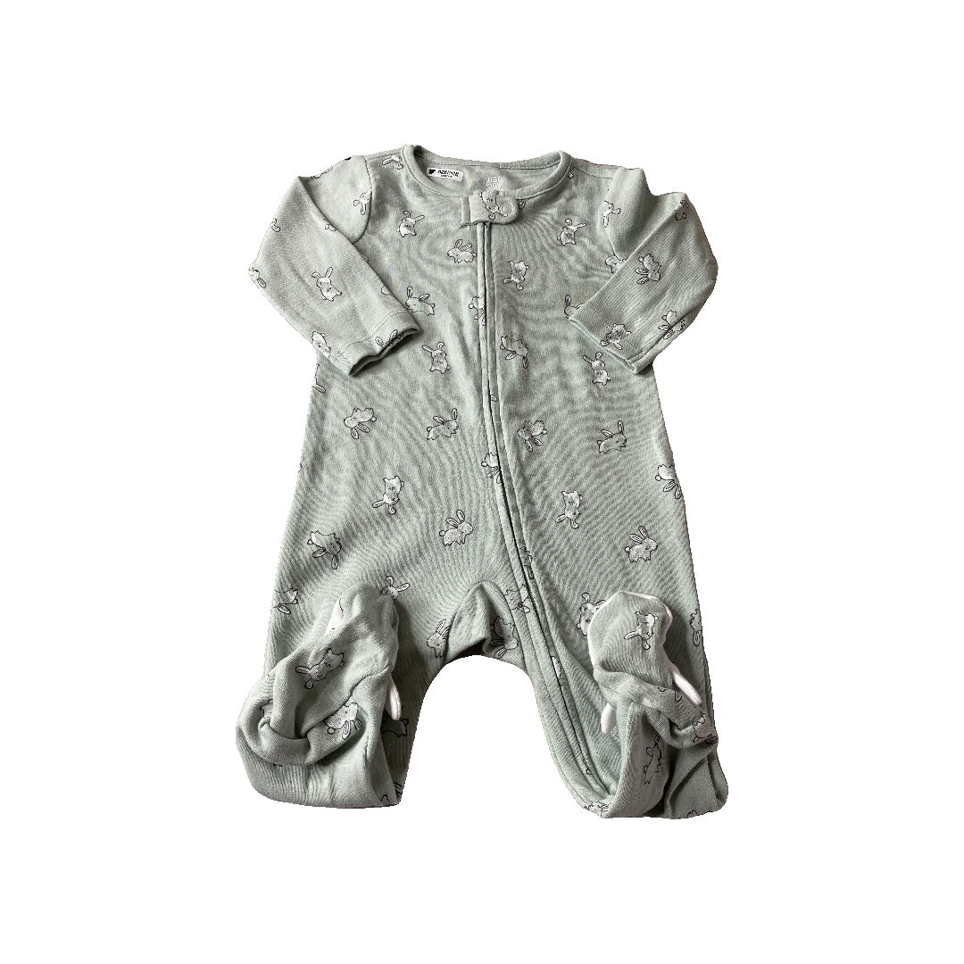 Carters Unisex Teal | Rabbits Pajamas Size: 9 months Teal | Rabbits