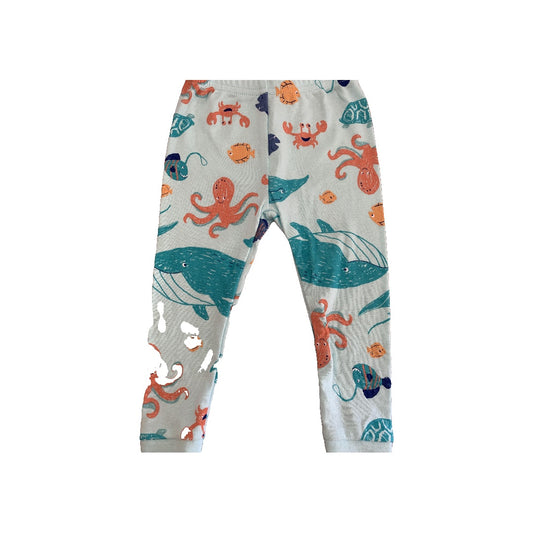 Just Born Boys Teal | Sea Animals Pajamas Size: 12M Teal | Sea Animals