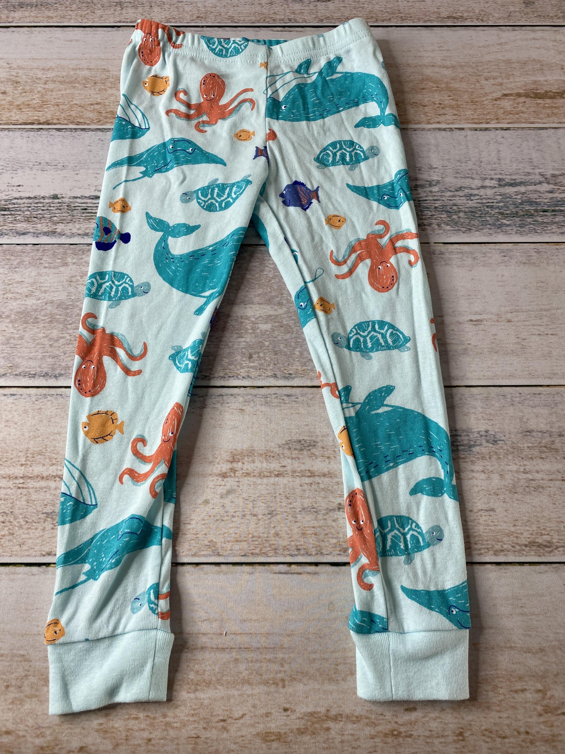 Carters Unisex Teal | Sea Animals Pajamas Size: 3T Teal | Sea Animals
