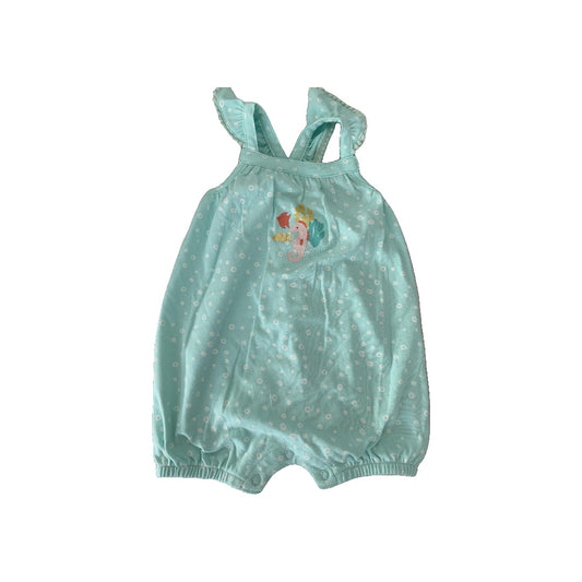 Mac & Moon Girls Teal | Sea Animals Romper Size: 12M Teal | Sea Animals