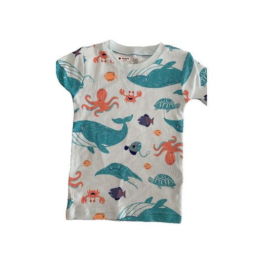 Carters Unisex Teal | Sea Animals Pajamas Size: 3T Teal | Sea Animals