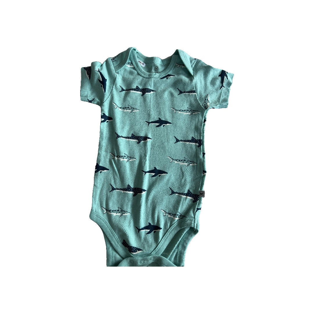 Honest co Boys Teal | Sharks Onesie Size: 18 months Teal | Sharks