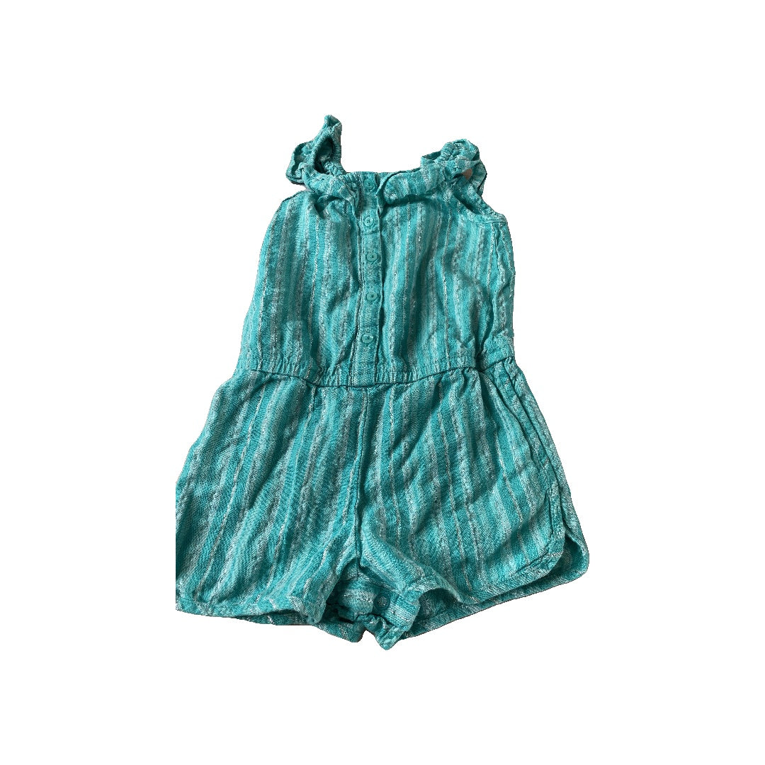 Cat & Jack Girls Teal | Silver Jumper Size: 2T Teal | Silver
