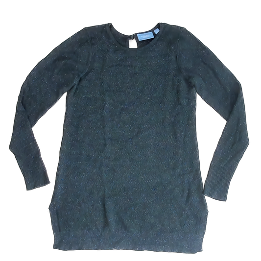 Simply Vera Girls Teal | Sparkle Sweater Dress Size: Adult S Teal | Sparkle