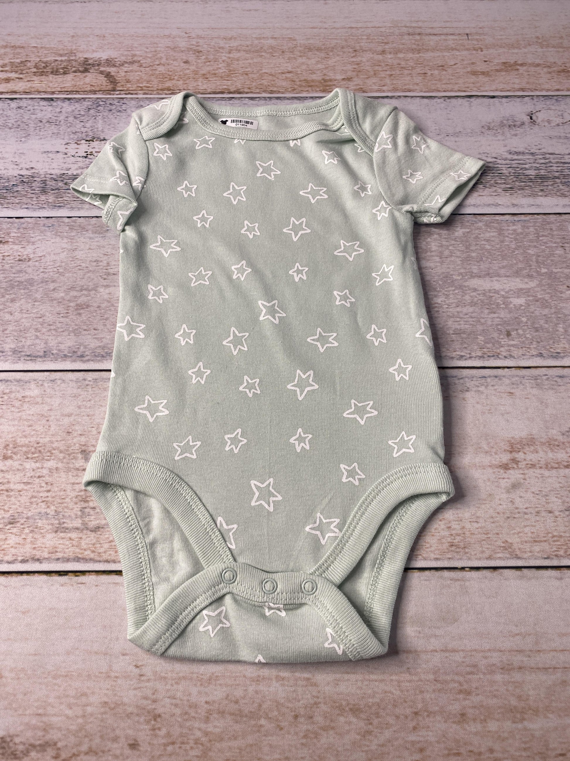 Cloud Island Unisex Teal | Stars Onesie Size: 3-6 months Teal | Stars