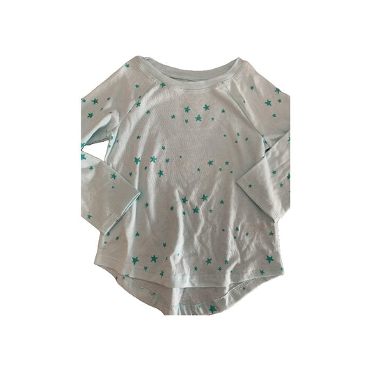 Cat & Jack Girls Teal | Stars Long Sleeve Shirt Size: 2T Teal | Stars