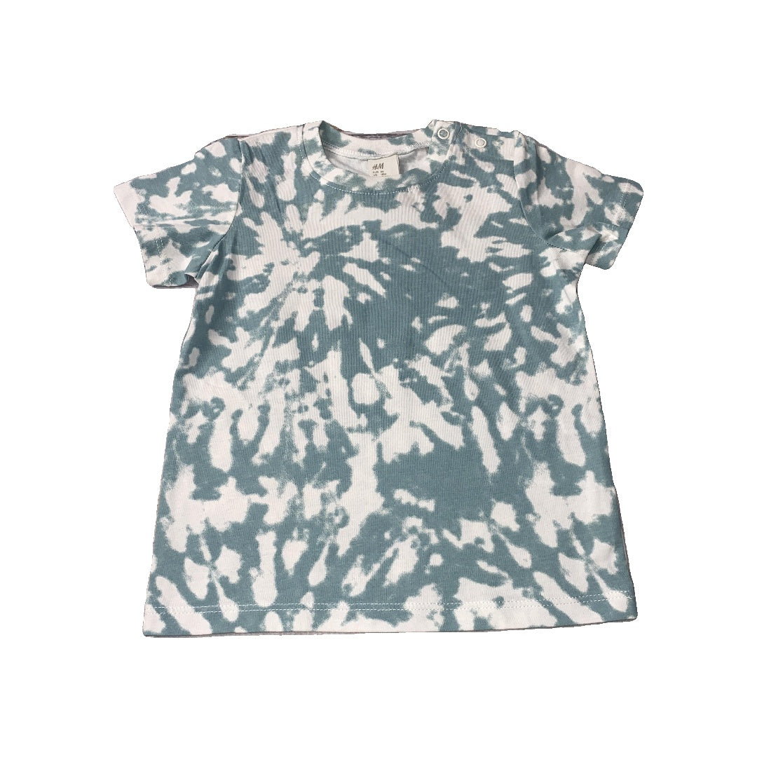 H&M Unisex Teal | Tie Dye T-Shirt Size: 12-18 months Teal | Tie Dye