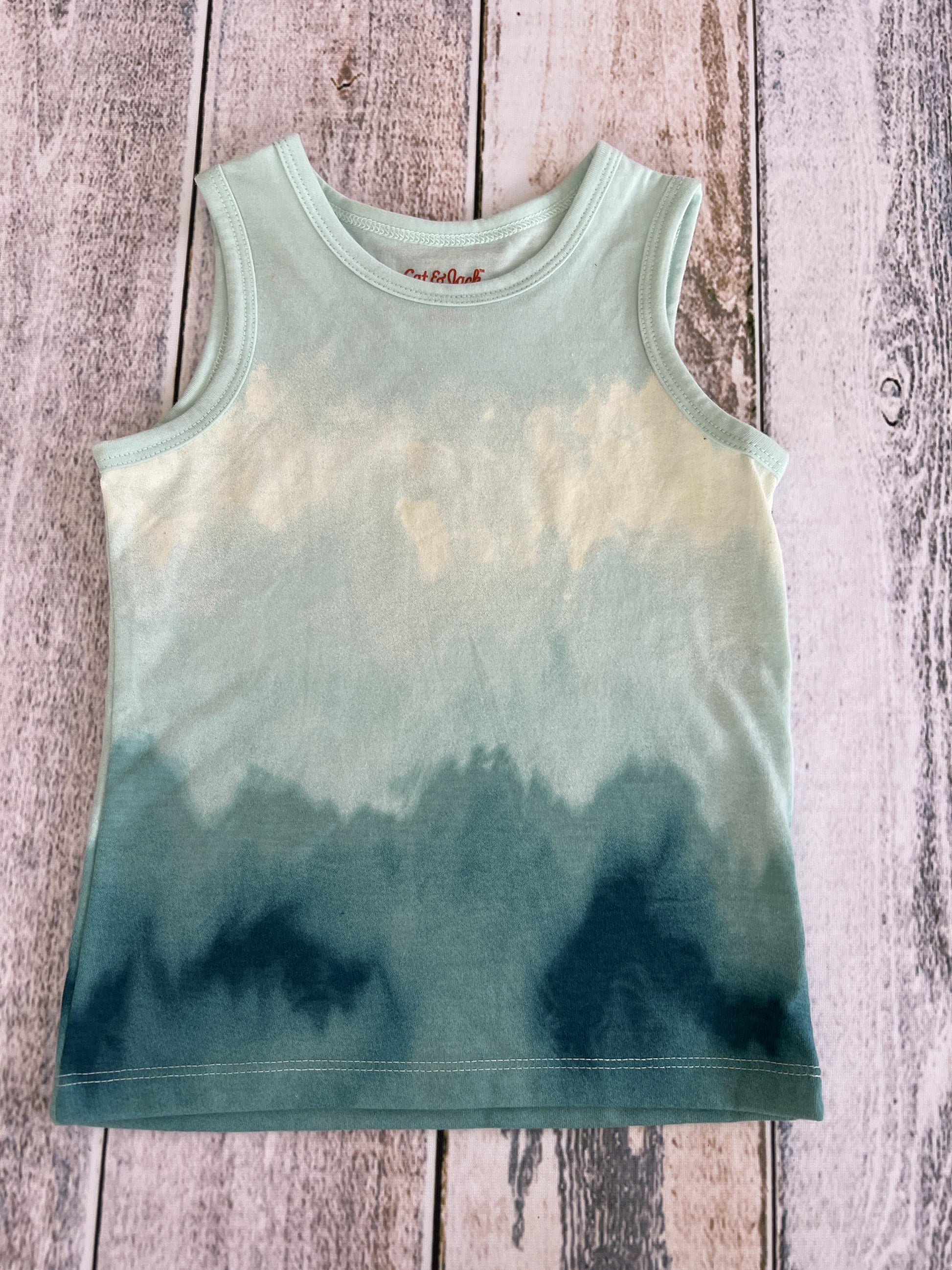 Cat & Jack Boys Teal | Tie Dye Tank Top Size: 18 months Teal | Tie Dye