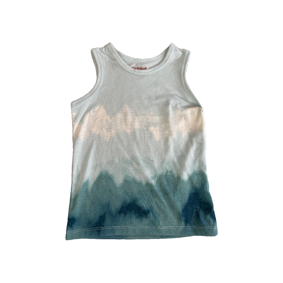Cat & Jack Boys Teal | Tie Dye Tank Top Size: 3T Teal | Tie Dye