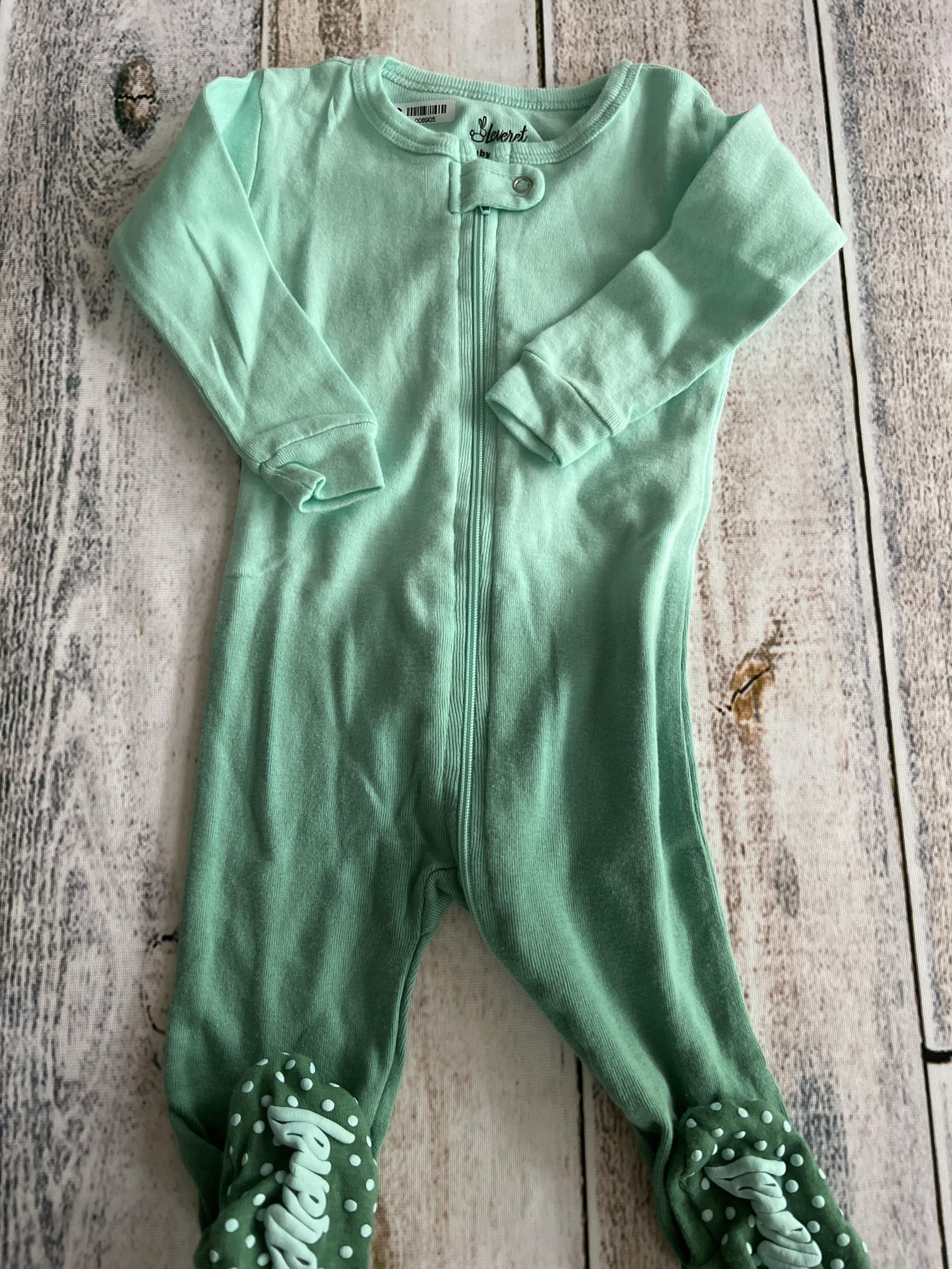Leveret Unisex Teal | Tie Dye Pajamas Size: 3-6 months Teal | Tie Dye