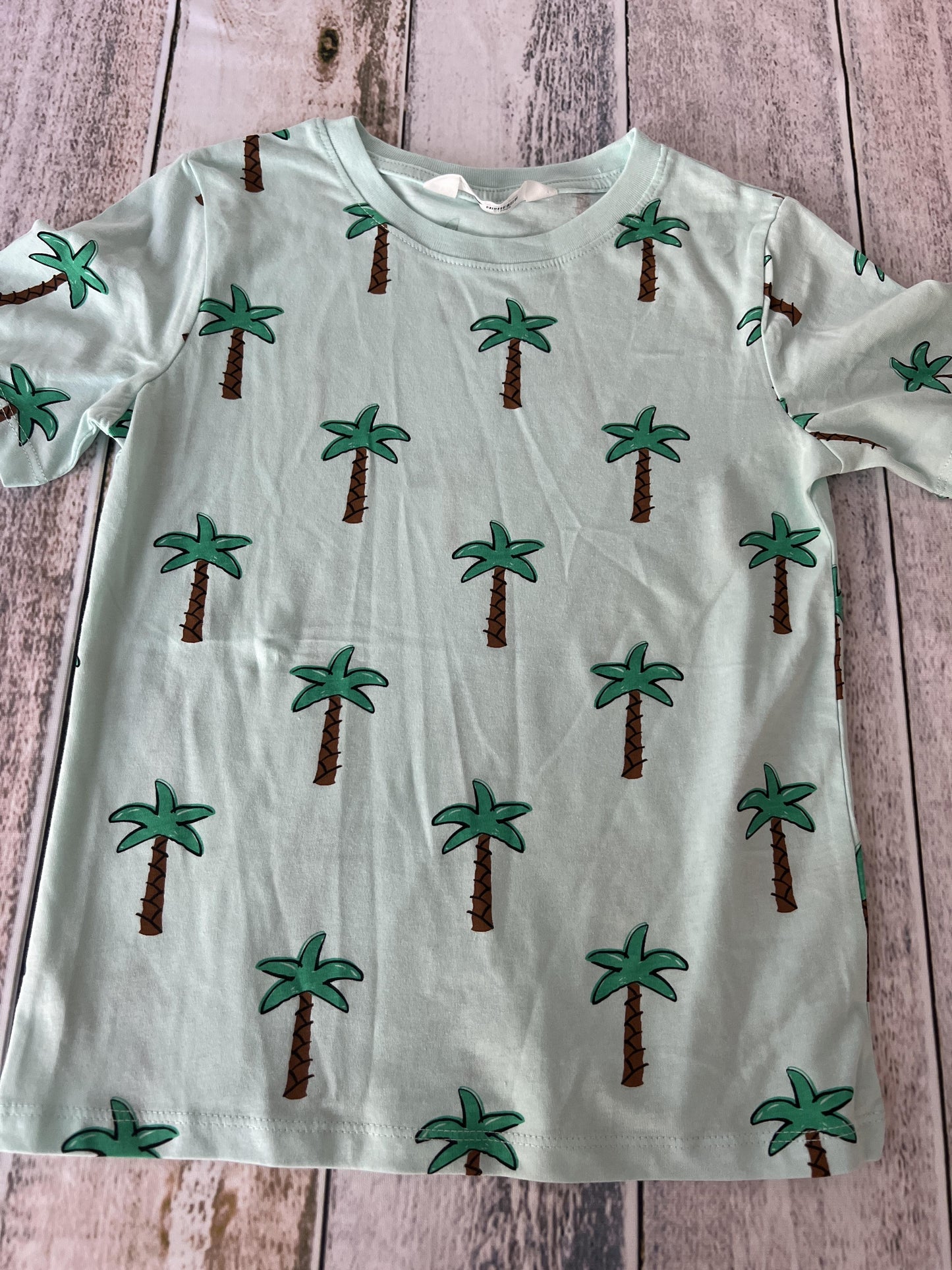 H&M Boys Teal | Tropical T-Shirt Size: 4T Teal | Tropical