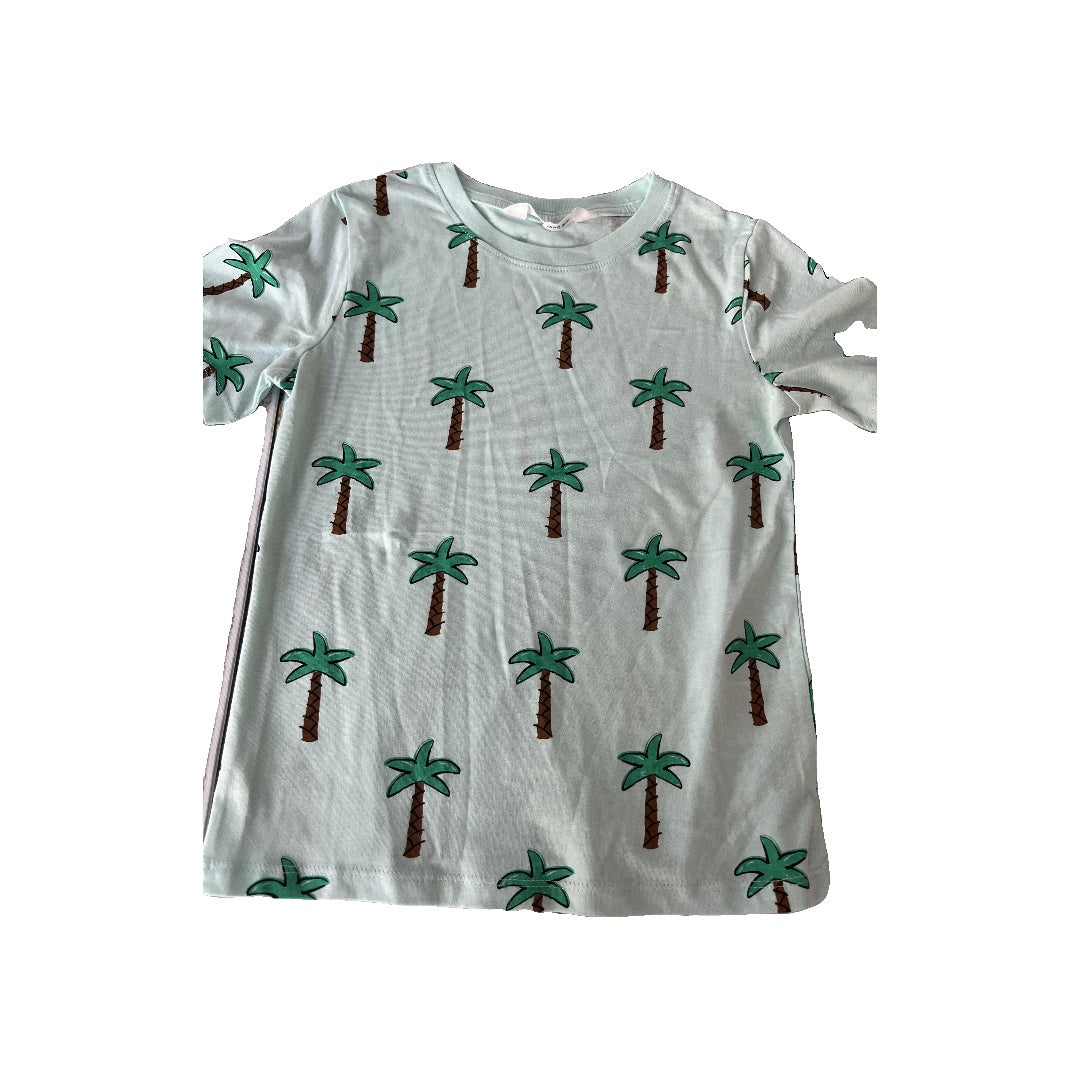H&M Boys Teal | Tropical T-Shirt Size: 4T Teal | Tropical