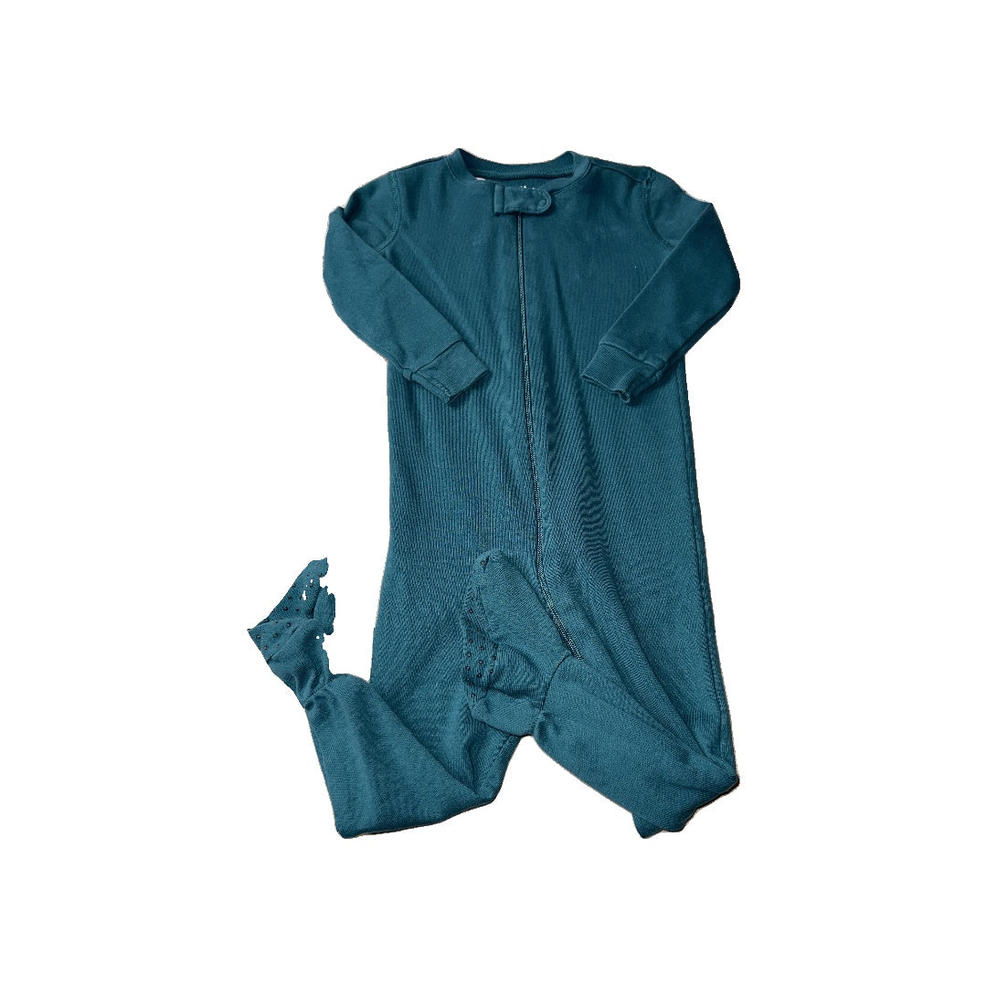Primary Unisex Teal | Turquoise Pajamas Size: 9-12 Months Teal | Turquoise