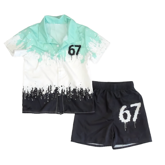 Unknown Boys Teal | White | Black | 67 Costume Size: 5-6 Years, 8 Y Teal | White | Black | 67