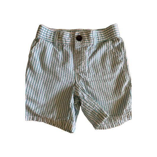 Boys Teal | White | Stripe Shorts Size: 2T Teal | White | Stripe