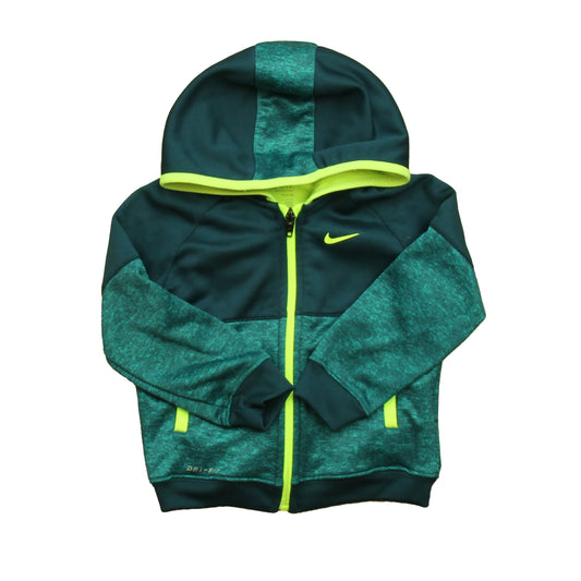 Nike Boys Teal | Yellow Hoodie Size: 24 Months Teal | Yellow