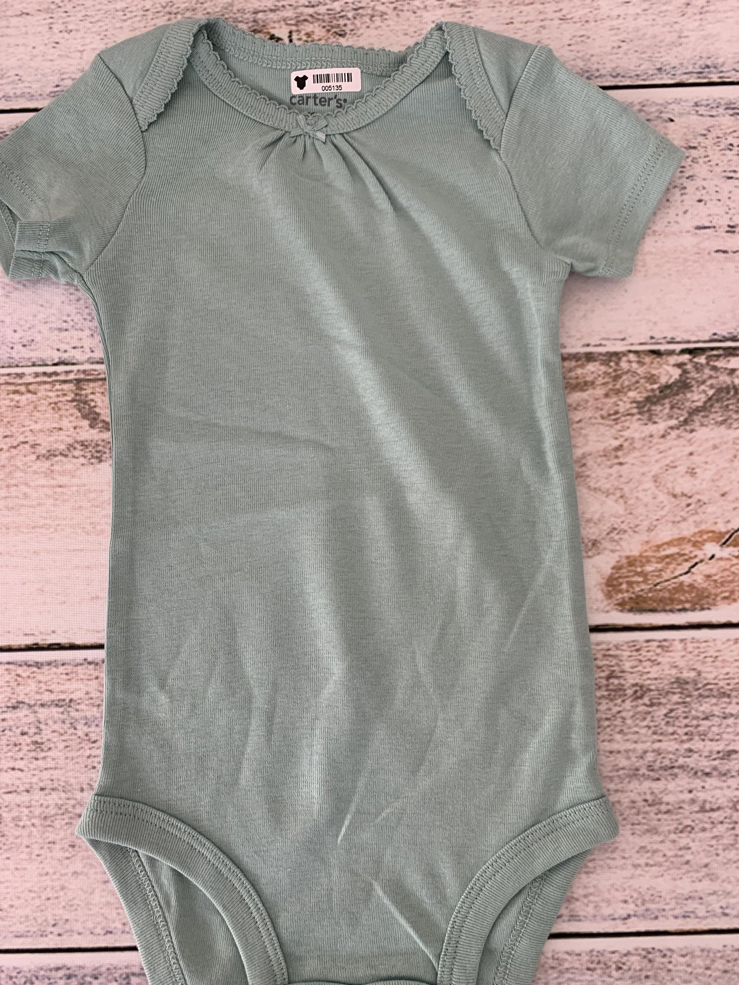 Carters Girls Teal Onesie Size: 12M Teal