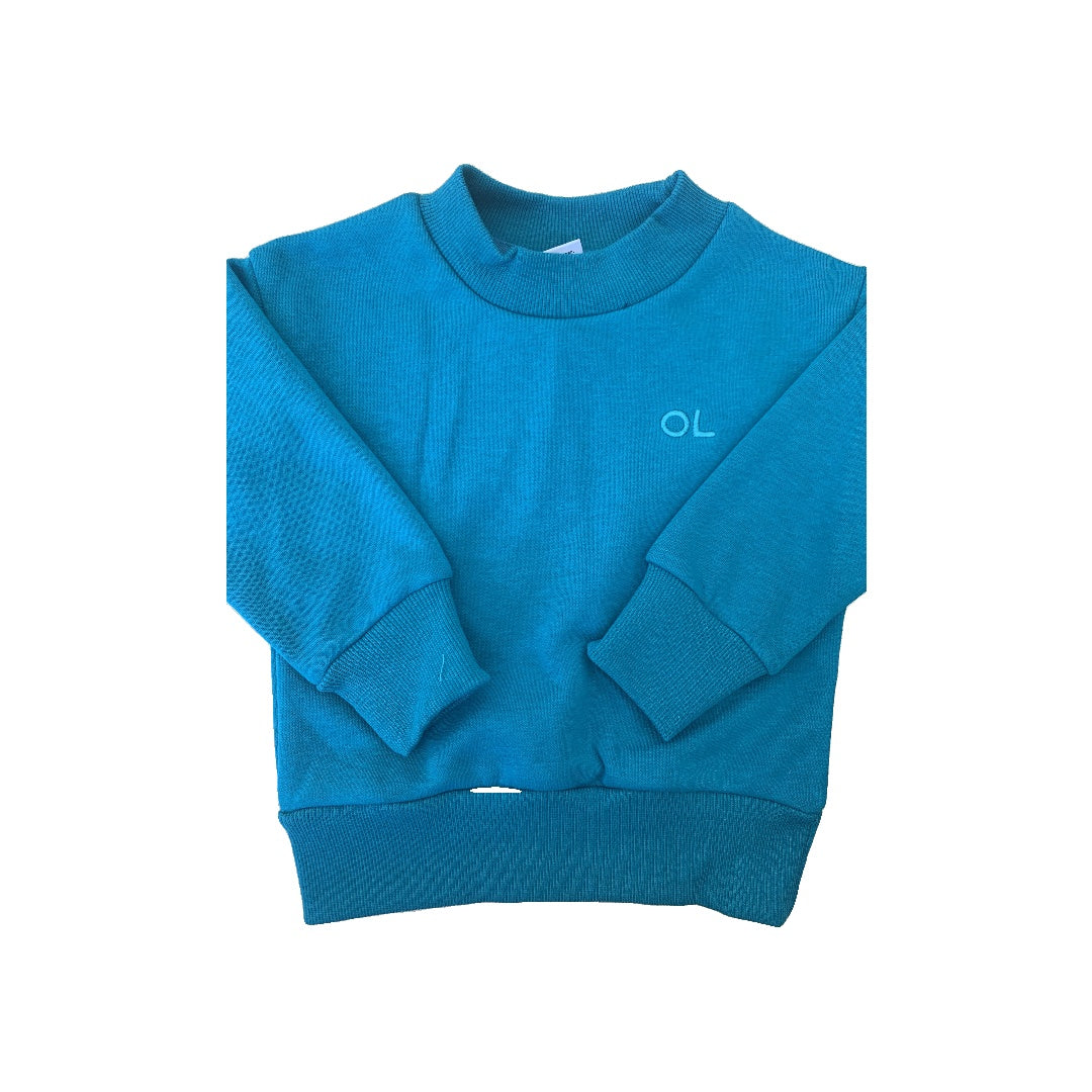 Orcas Lucille Boys Teal Sweatshirt Size: 12-18 months Teal