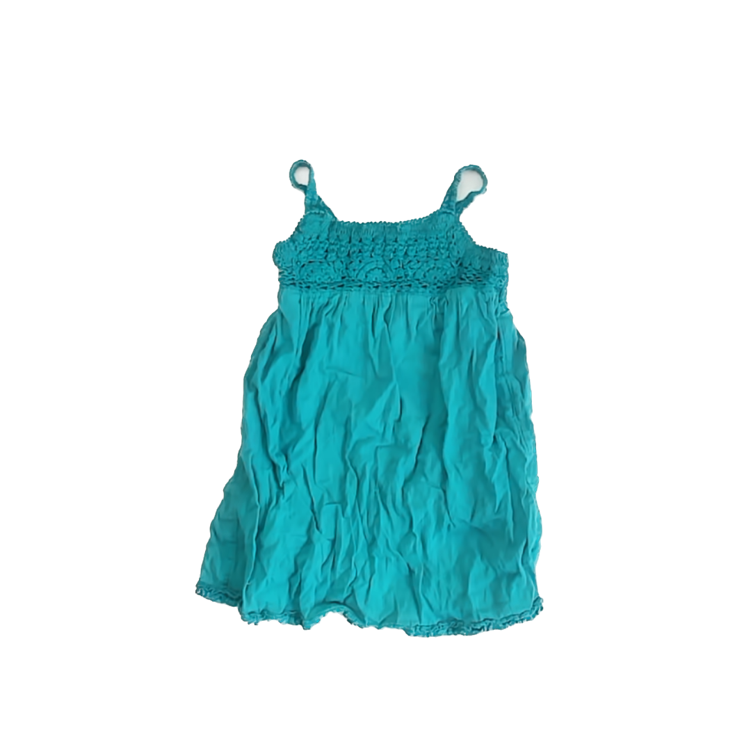 Old Navy Girls Teal Dress Size: 18-24 Months Teal