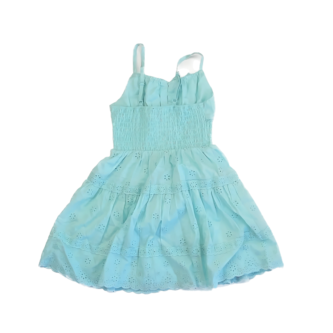 Zunie Girls Teal Sun Dress Size: 7 Years Teal