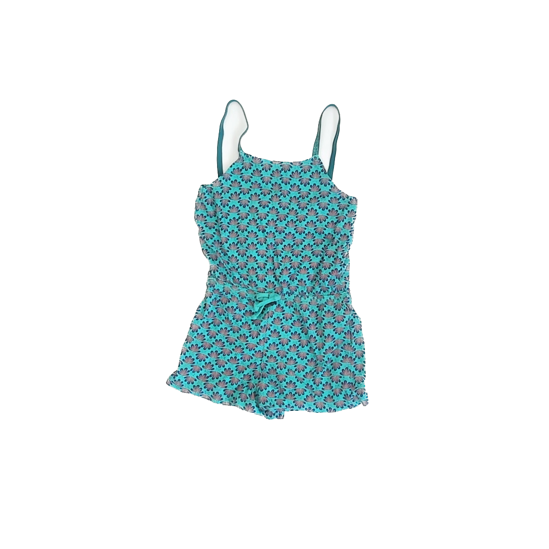 Du Pareil Girls Teal Romper Size: 4T Teal