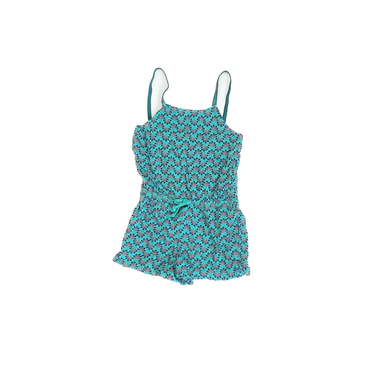 Du Pareil Girls Teal Romper Size: 4T Teal