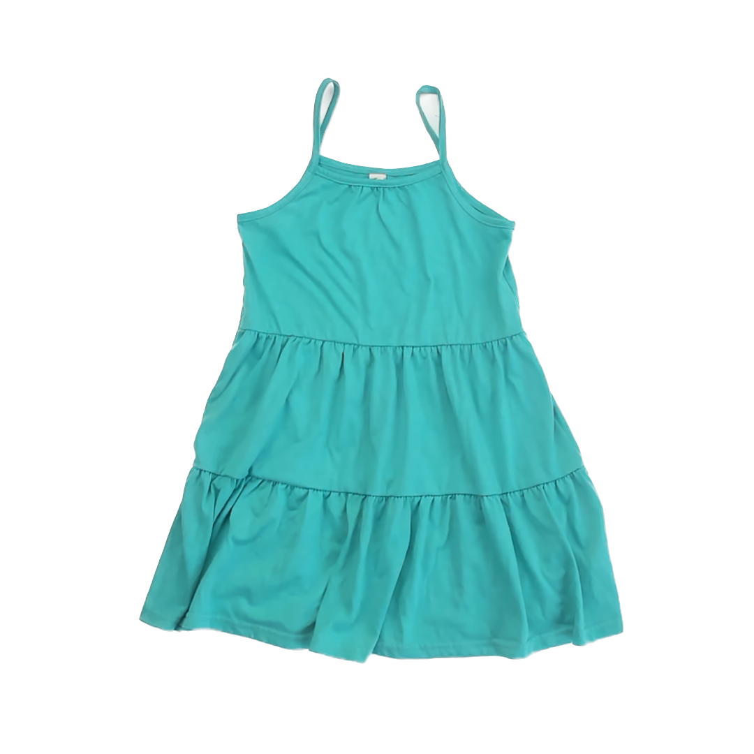 Unknown Girls Teal Dress Size: 7-8 Years EU 120 Teal