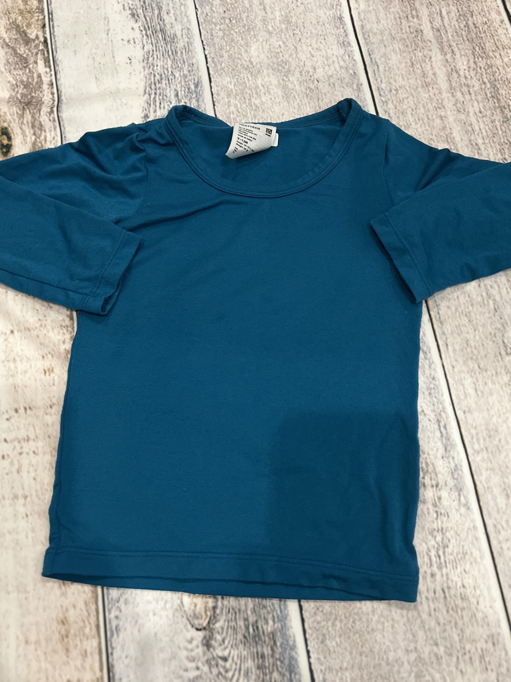 Heatteach Boys Teal Long Sleeve Shirt Size: 6-12 months Teal