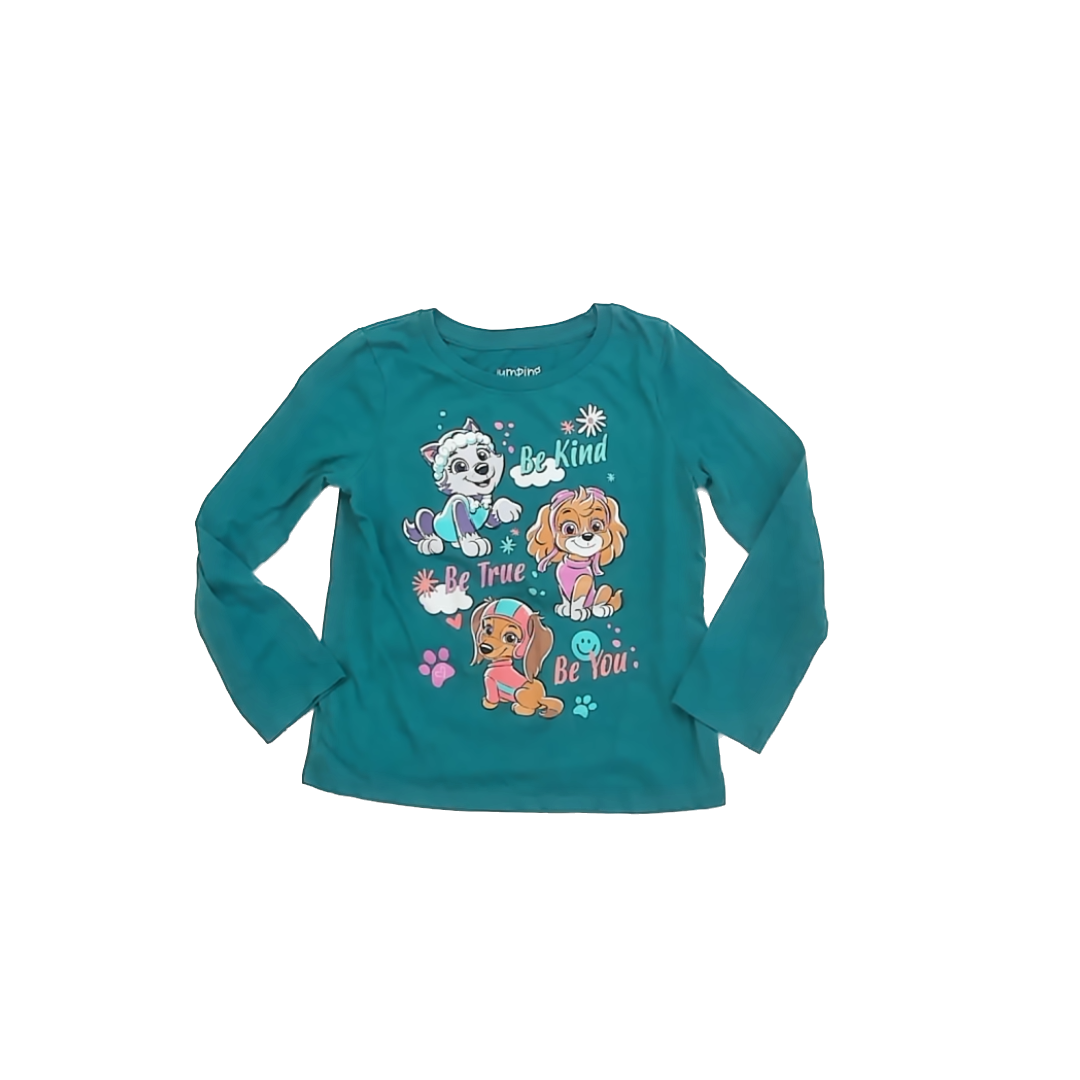 Jumping Beans Girls TEal Long Sleeve T-Shirt Size: 4T TEal