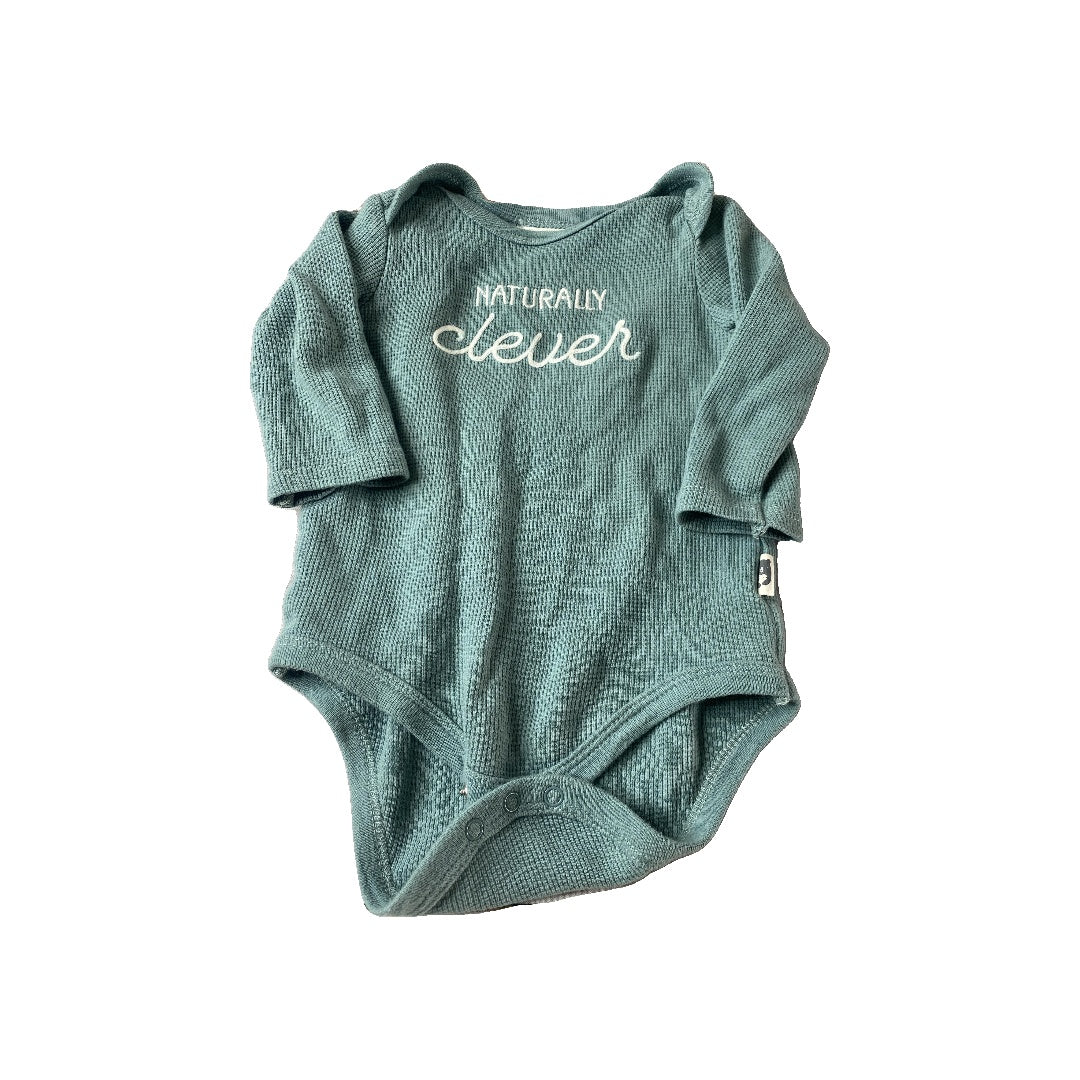 Rabbit Bear Girls Teal Onesie Size: 6-9 months Teal
