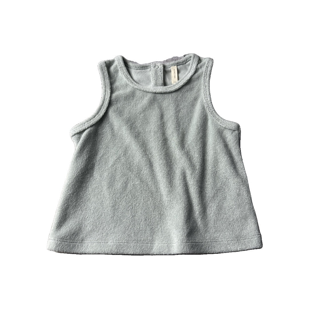 Quincy Mae Unisex Teal Tank Top Size: 2-3 Years Teal