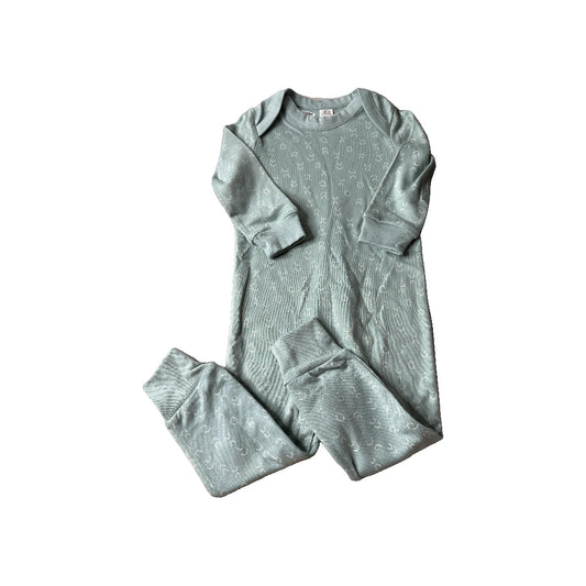 Colored Organics Unisex Teal Long Sleeve Outfit Size: 12-18 months Teal