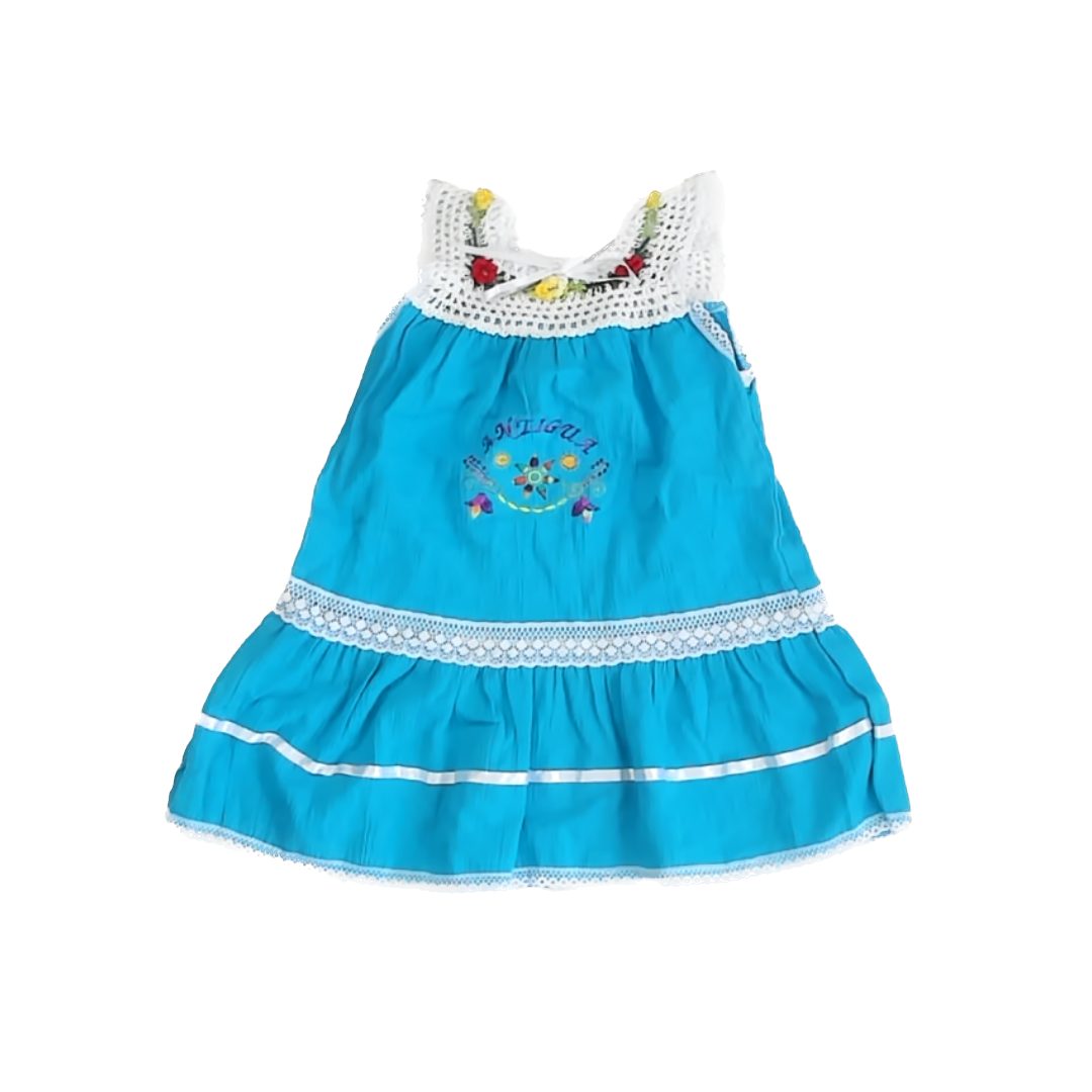 Unknown Girls Teal Dress Size: 2T Teal