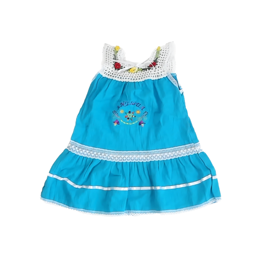 Unknown Girls Teal Dress Size: 2T Teal