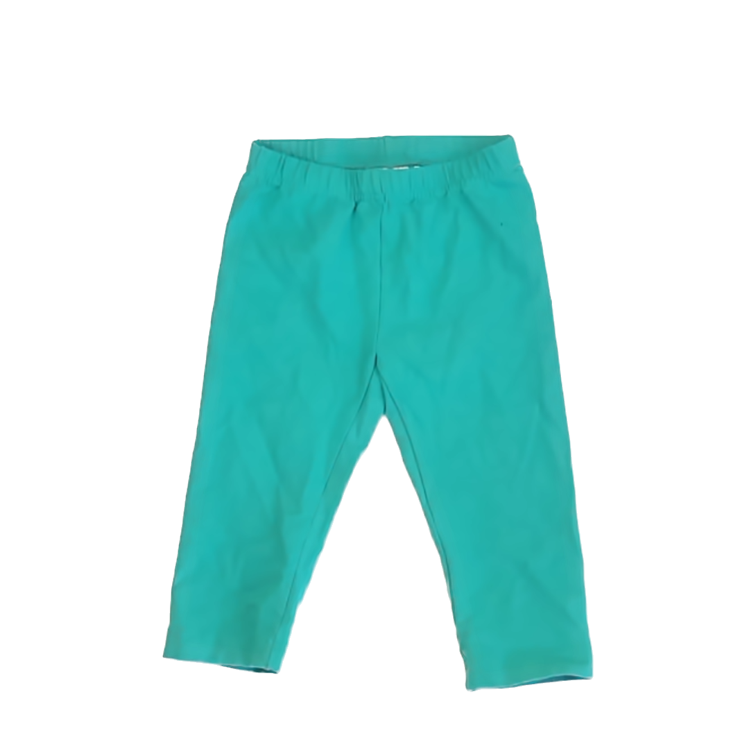 Hanna Andersson Girls Teal Leggings Size: 5T Teal