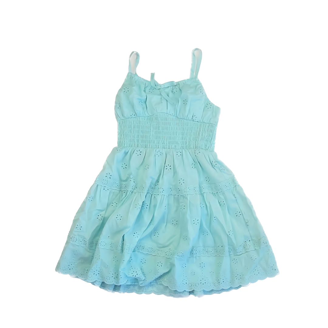 Zunie Girls Teal Sun Dress Size: 7 Years Teal