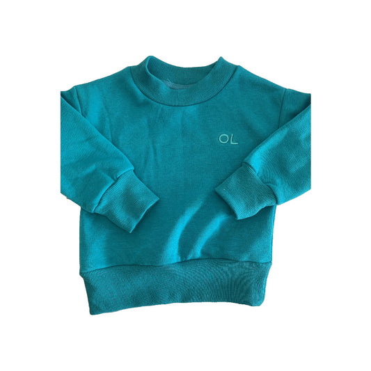 Orcas Lucille Boys Teal Sweatshirt Size: 6-12 months Teal