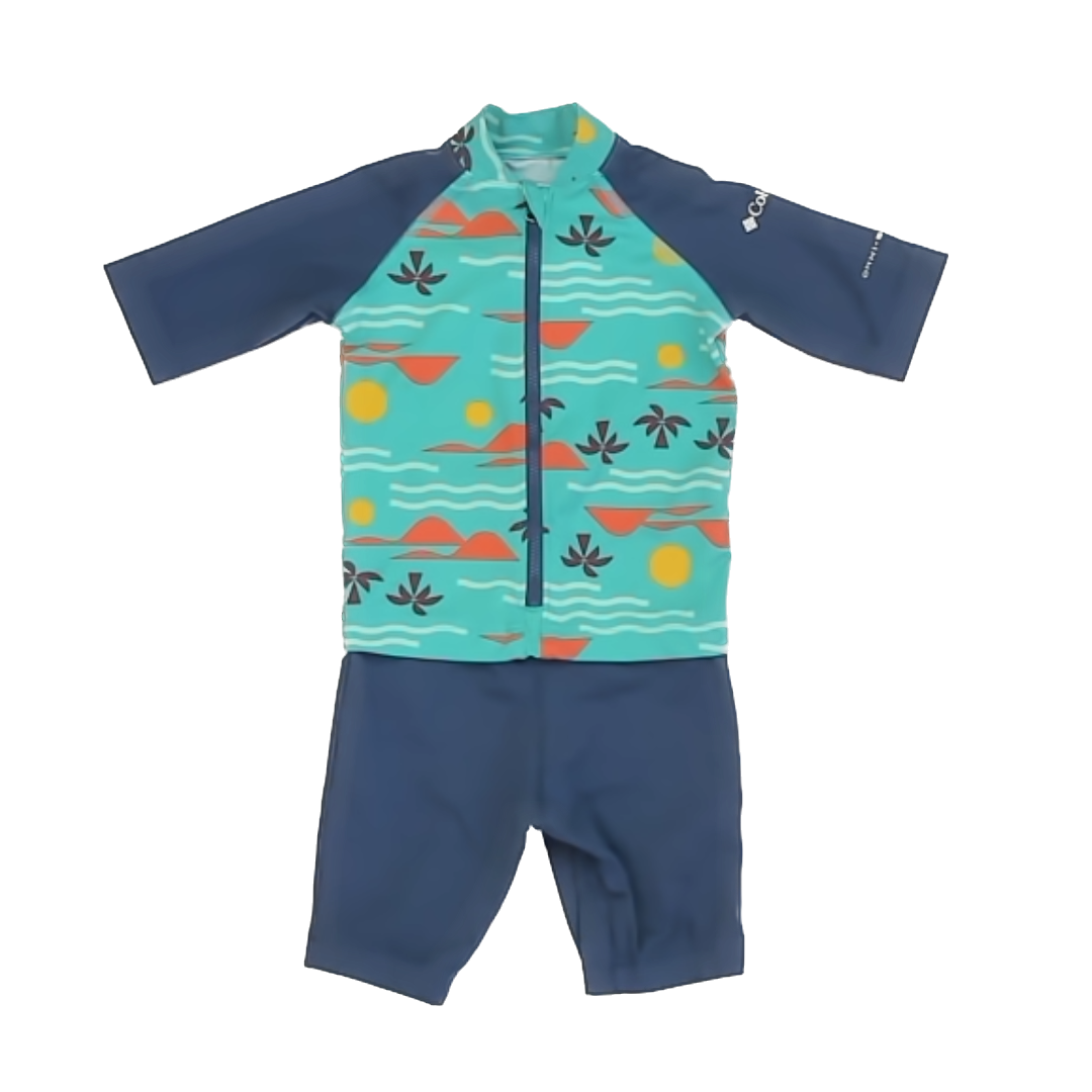 Columbia Boys Teal 1-piece Swimsuit Size: 3T Teal