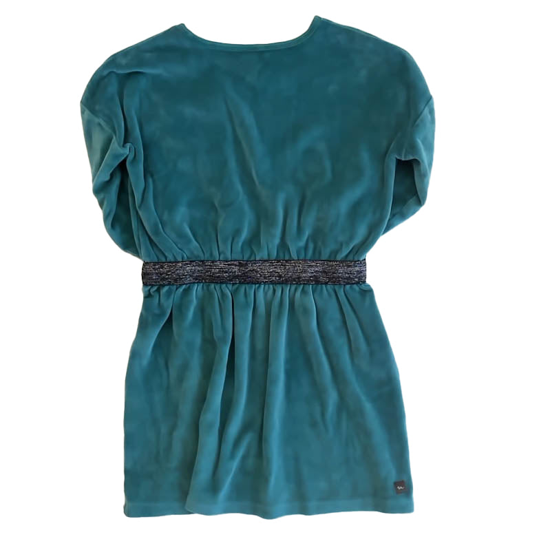 Tea Collection Girls Teal Dress Size: 7 Years Teal