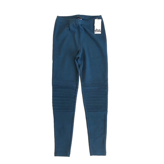 Tea Collection Girls Teal Leggings Size: 10 Years Teal