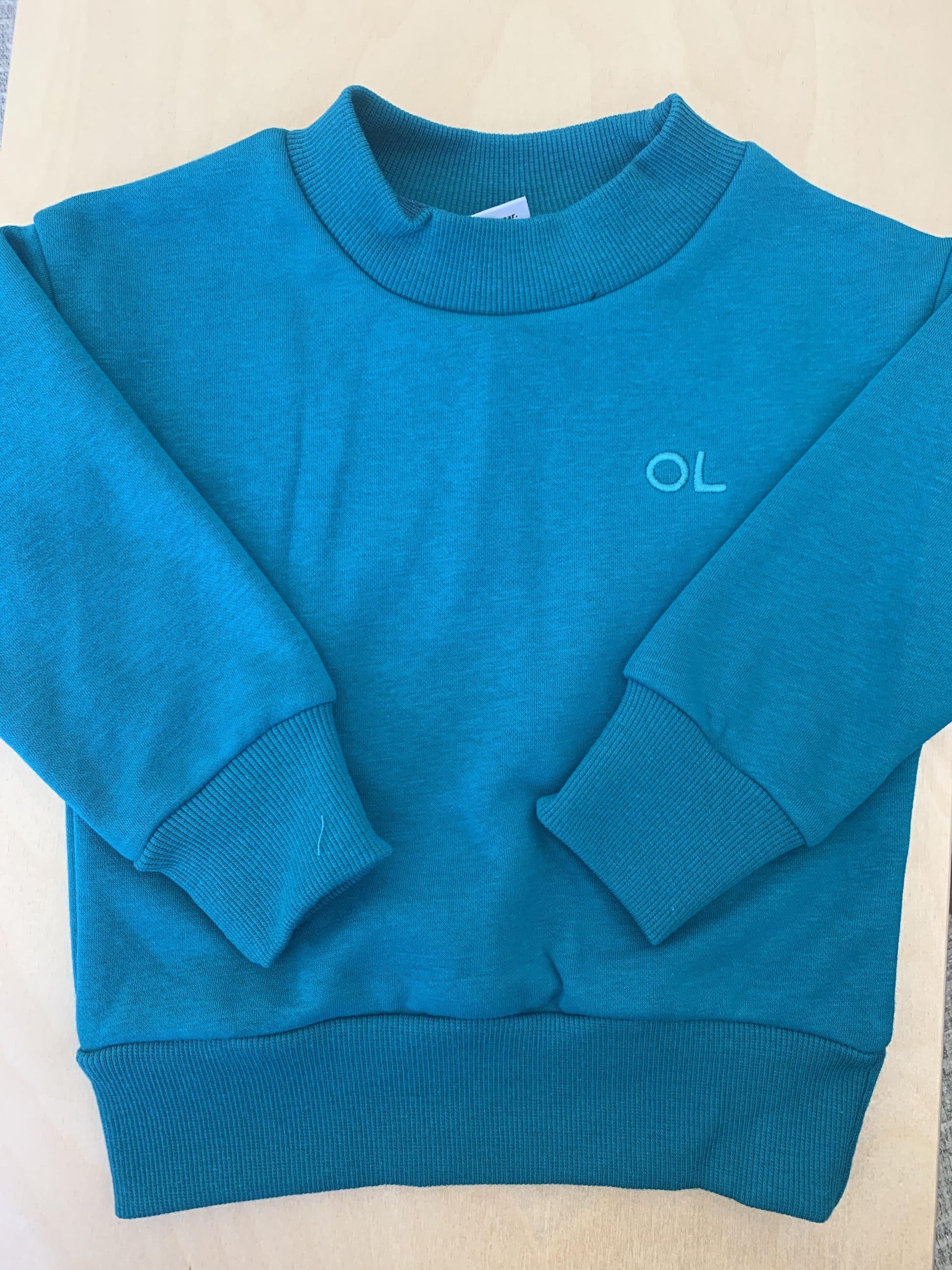 Orcas Lucille Boys Teal Sweatshirt Size: 12-18 months Teal