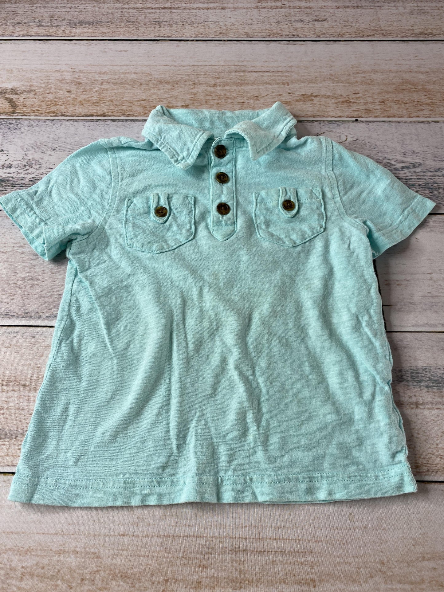 Old Navy Boys Teal Polo Shirt Size: 3T Teal
