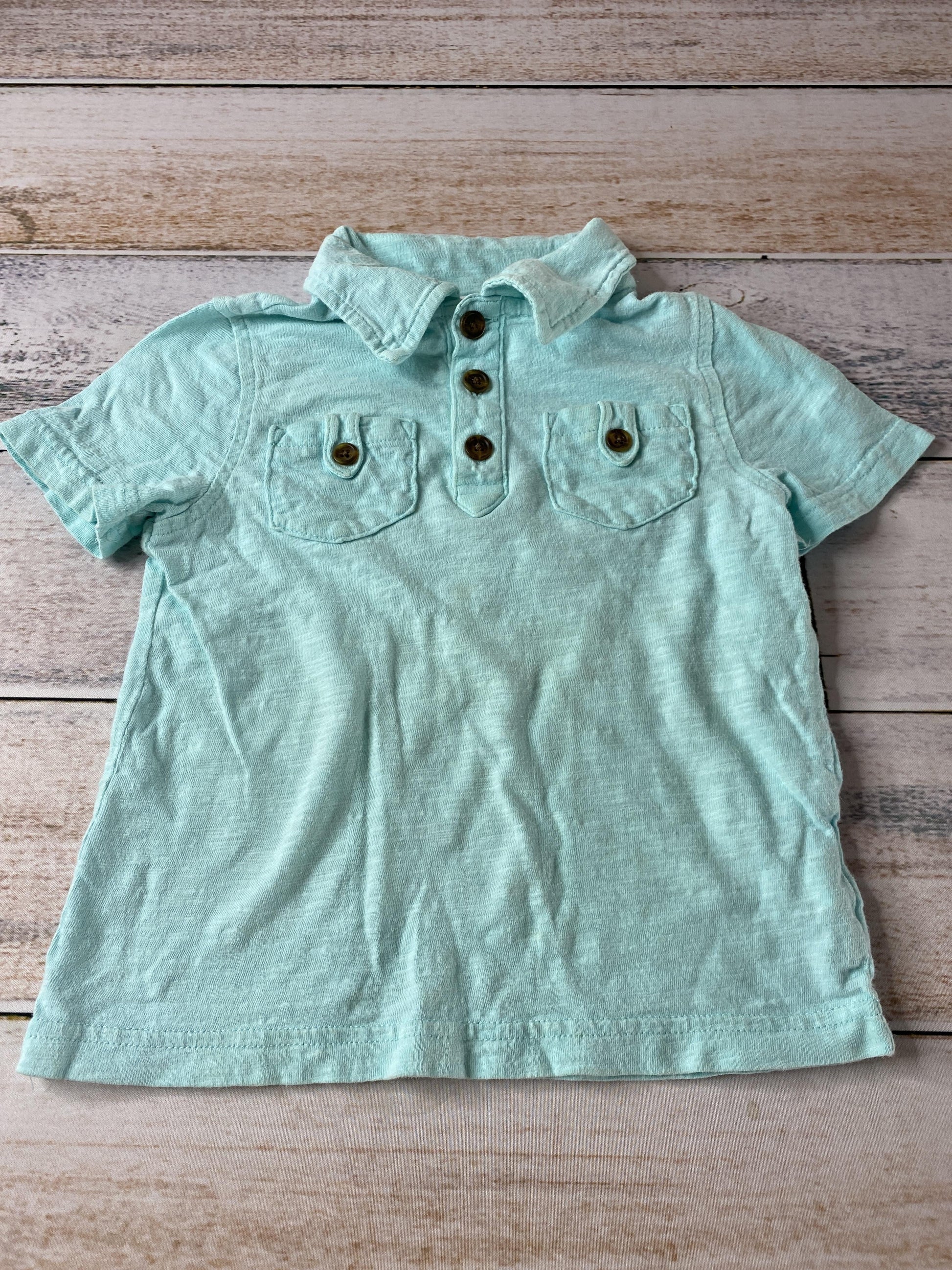 Old Navy Boys Teal Polo Shirt Size: 3T Teal