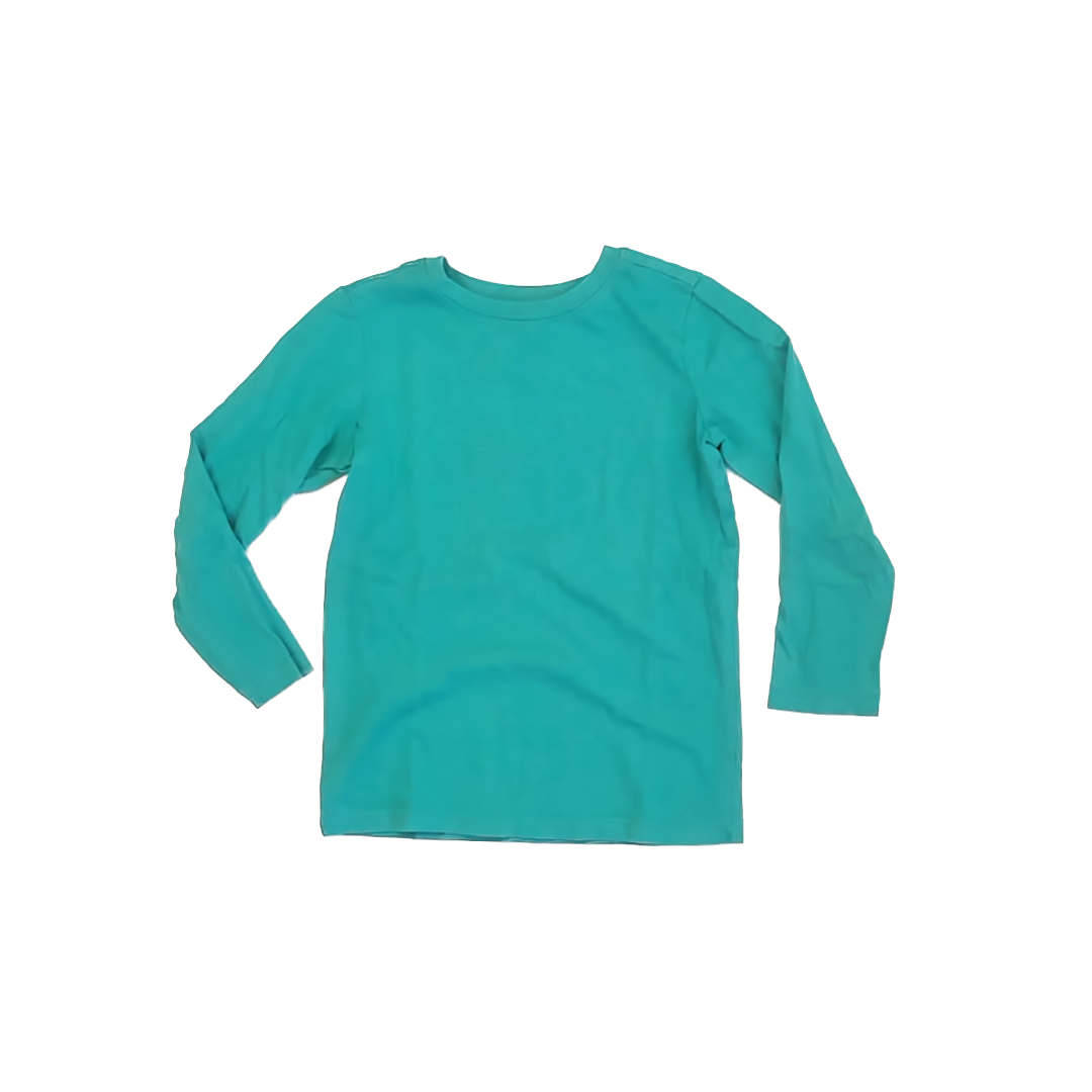 Primary Girls Teal Long Sleeve T-Shirt Size: 4-5T Teal
