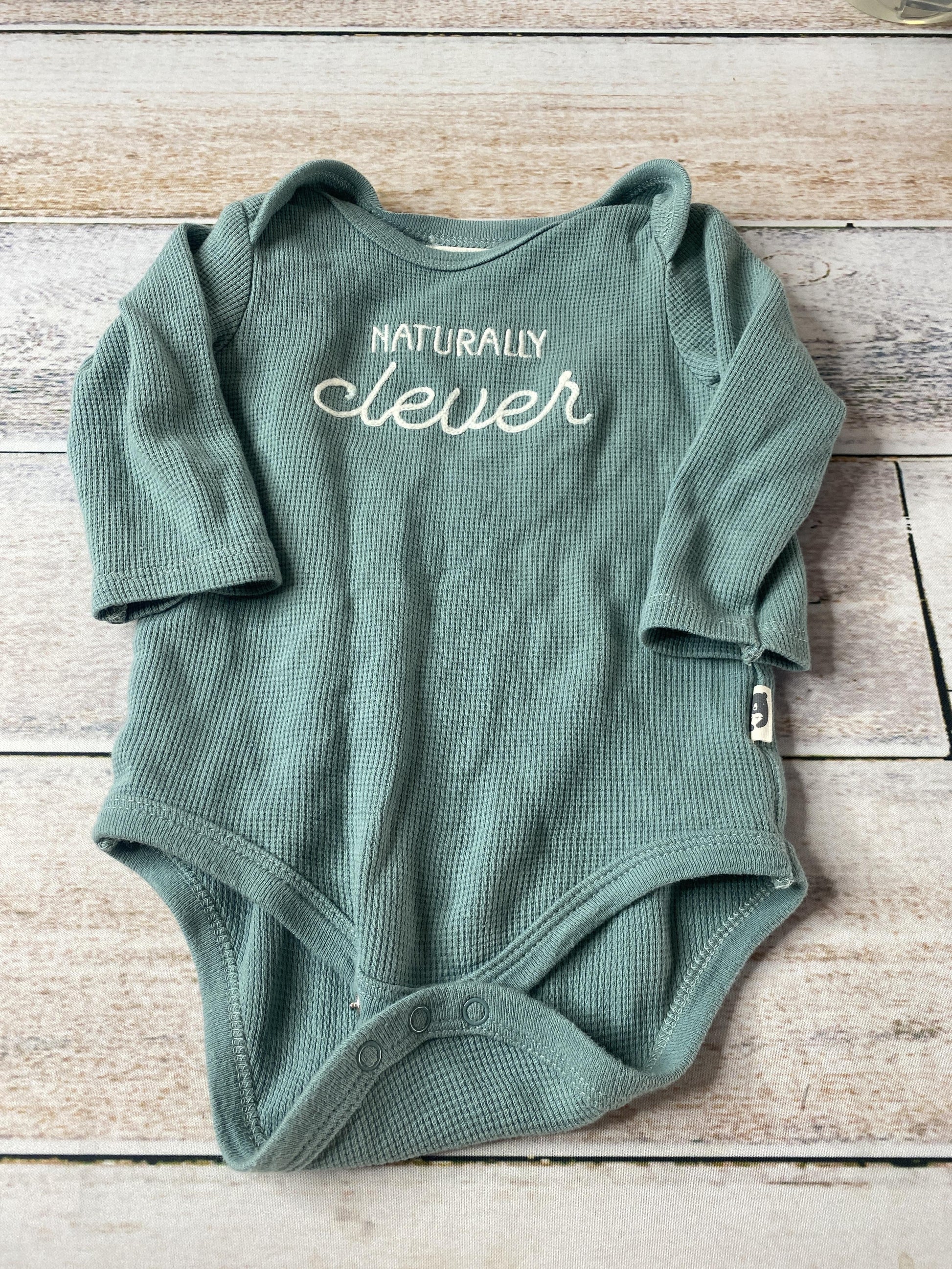 Rabbit Bear Girls Teal Onesie Size: 6-9 months Teal